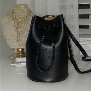 Stella McCartney Mono Faux Leather Mini Bucket Bag